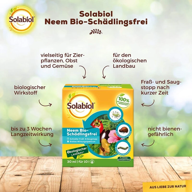 Solabiol Neem Bio-Schädlingsfrei 60 Ml, Biologische Schädlingsbekämpfung – Bild 2
