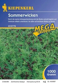 Sommerwicke 1 Kg Für Ca. 75 M², Begrünt Schnell Und Unterdrückt Unkräuter Effektiv, Gründünger