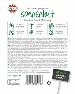 Sonnenhut Paradiso Dwarf, Niedriger Wuchs Nützlingsparadies