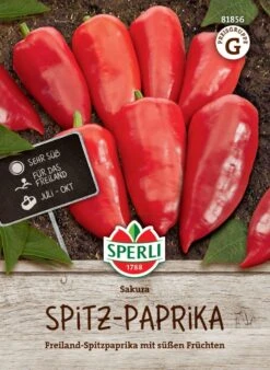 Spitzpaprika Sakura, Sehr Süß, Für Freiland & Gewächshaus, Saatgut Von Sperli