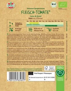 BIO Fleisch-Tomate Coeur De Boeuf, Freiland & Gewächshaus, Aromatische Ochsenherztomate, Sperli