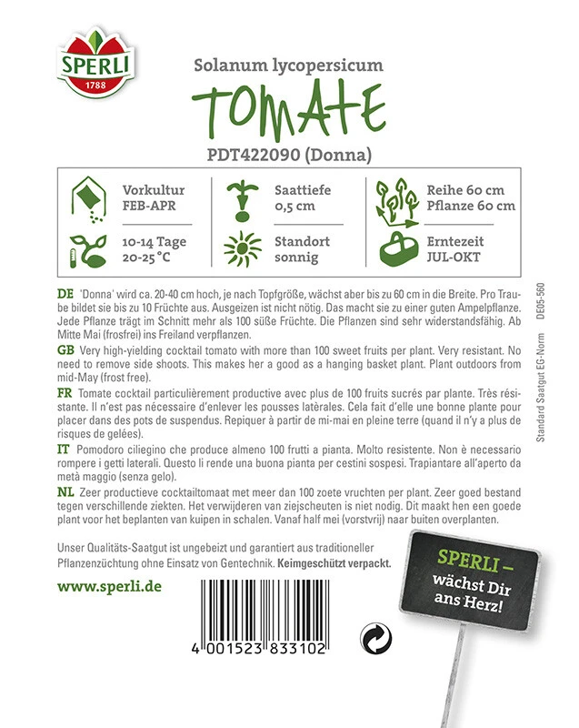 Tomate Donna F1 (Topftomate)