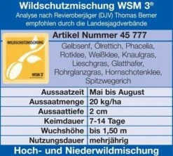 WSM 3 Wildschutzmischung 10kg