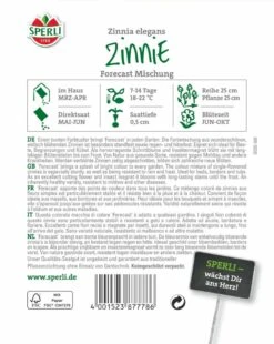 Zinnie Forecas, Blühfreudige Standfeste Schnittblume Kübelgeeignet